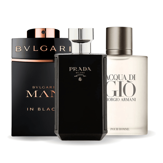 Set 3 Parfumuri | Bvlgari In Black, Giorgio Armani Acqua Di Gio, L'Homme Prada Intense 100 ml